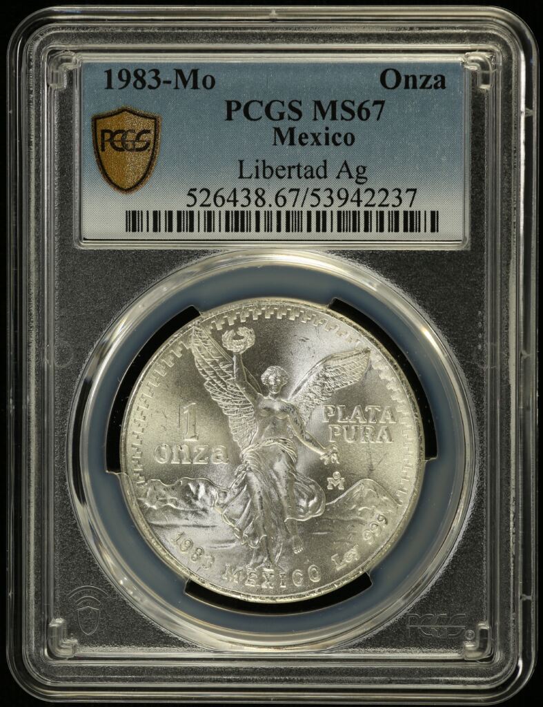 Modern Silver & Minors Onza 1983 Mo PCGS MS67 0154694
