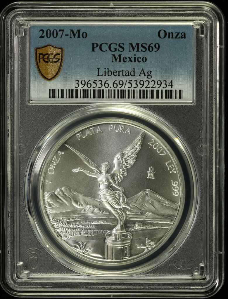 Modern Silver & Minors Onza 2007 Mo PCGS MS69 0154706