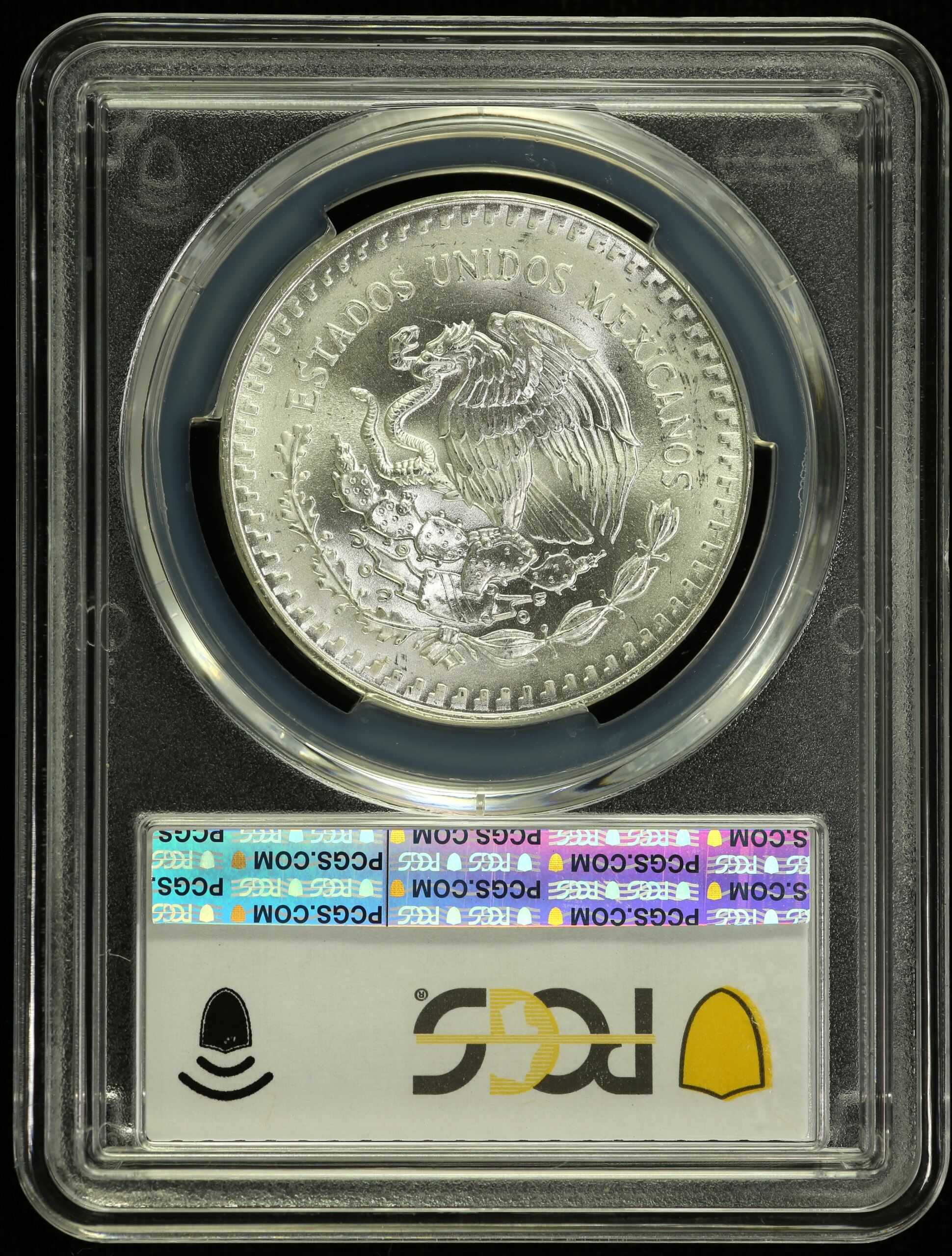 Mexican Coins  Modern Silver & Minors  Onza Modern Silver & Minors Onza 1989 Mo PCGS MS66 0154708 Modern Silver & Minors Onza 1989 Mo PCGS MS66 0154708Modern Silver & Minors Onza 1989 Mo PCGS MS66 0154708 - Image 2