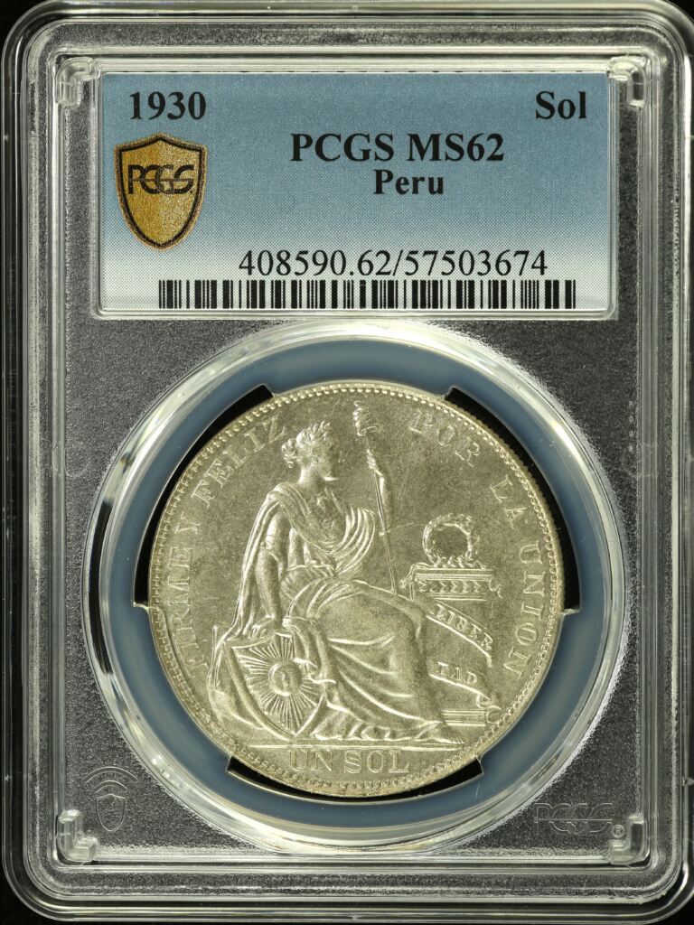 Peru Sol 1930 PCGS MS62 0153710