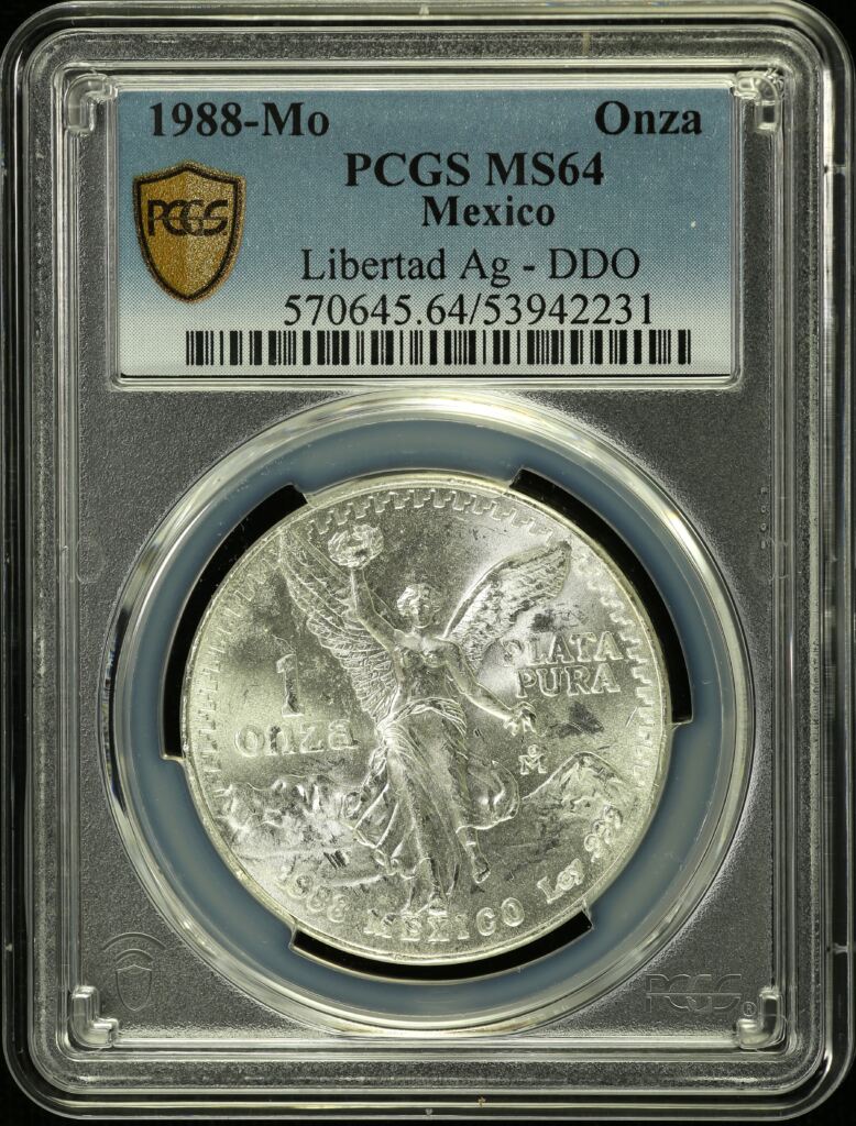 Modern Silver & Minors Onza 1988 Mo PCGS MS64 0154712