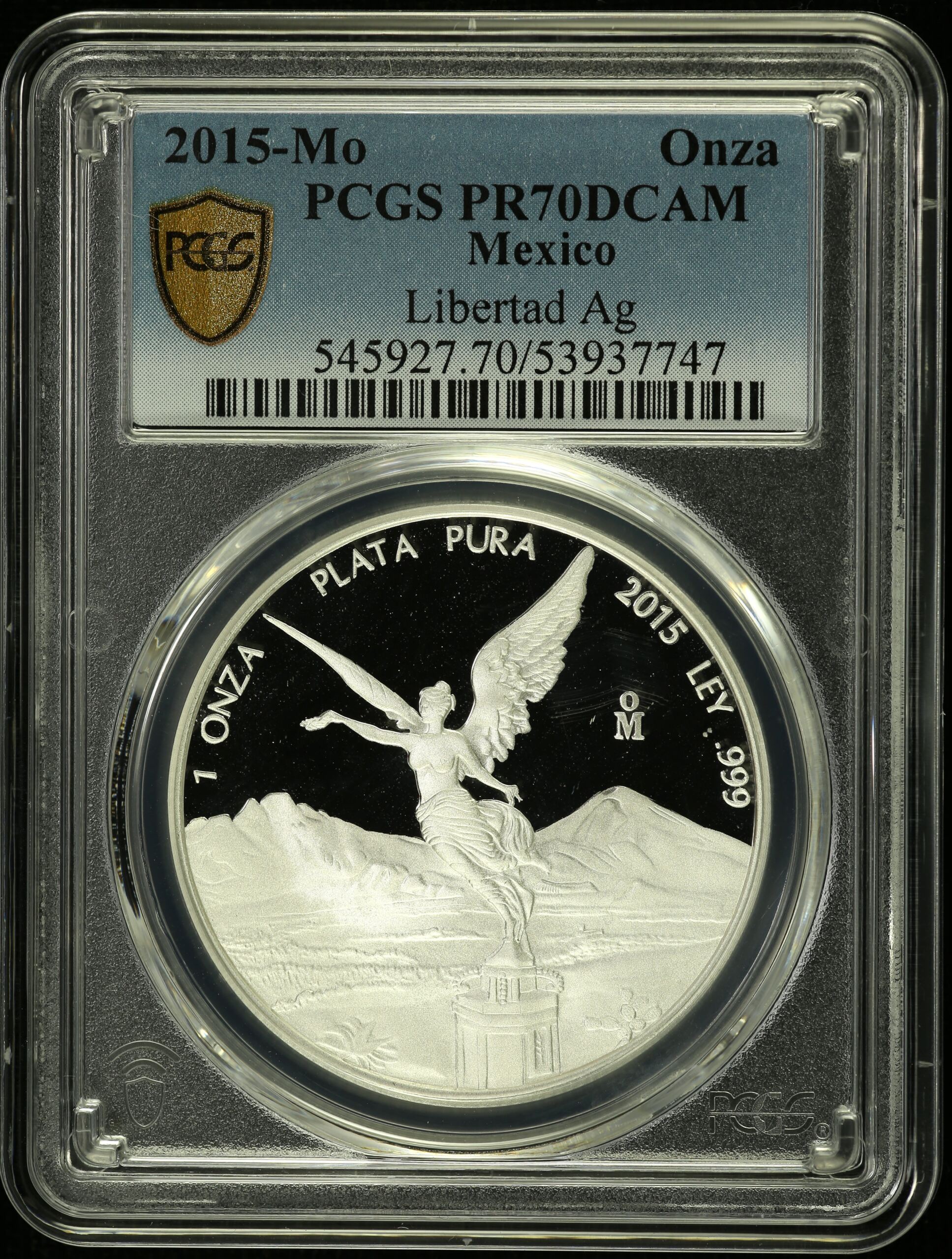 Modern Silver & Minors Onza 2015 Mo PCGS PR70DCAM 0155072