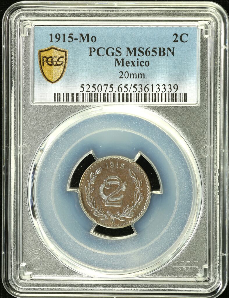 Modern Silver & Minors 2 Centavo 1915 Mo PCGS MS65BN 0153729