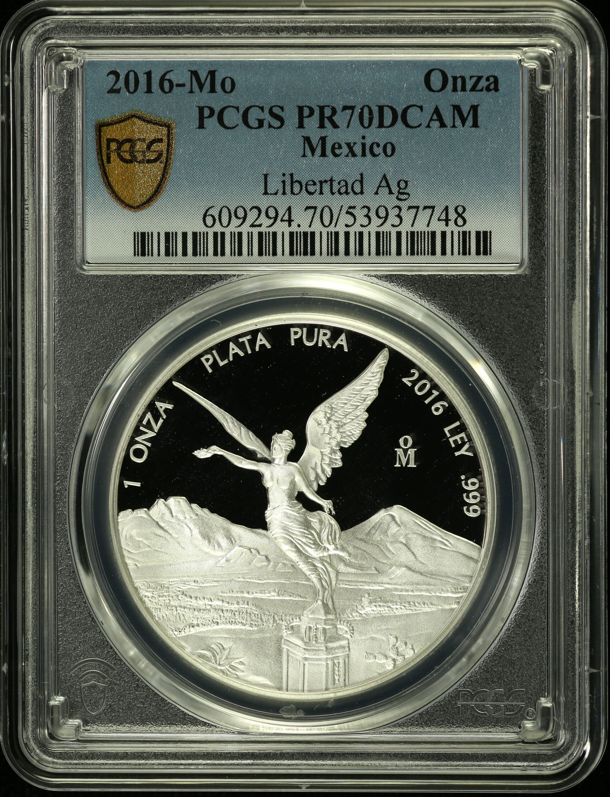 Modern Silver & Minors Onza 2016 Mo PCGS PR70DCAM 0155073