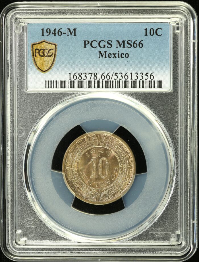 Modern Silver & Minors 10 Centavo 1946 M PCGS MS66 0153735Modern Silver & Minors 10 Centavo 1946 M PCGS MS66 0153735