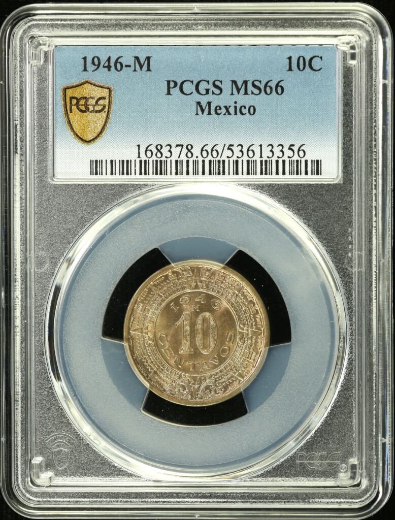 Modern Silver & Minors 10 Centavo 1946 M PCGS MS66 0153735