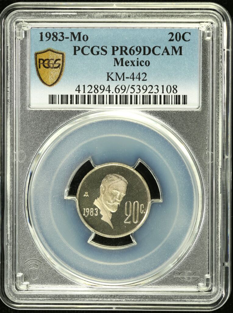 Modern Silver & Minors 20 Centavo 1983 Mo KM-442 PCGS PR69DCAM 0155074