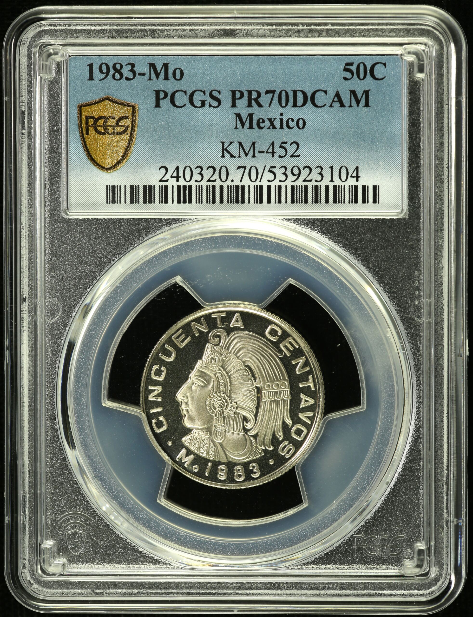 Modern Silver & Minors 50 Centavo 1983 Mo KM-452 PCGS PR70DCAM 0155076