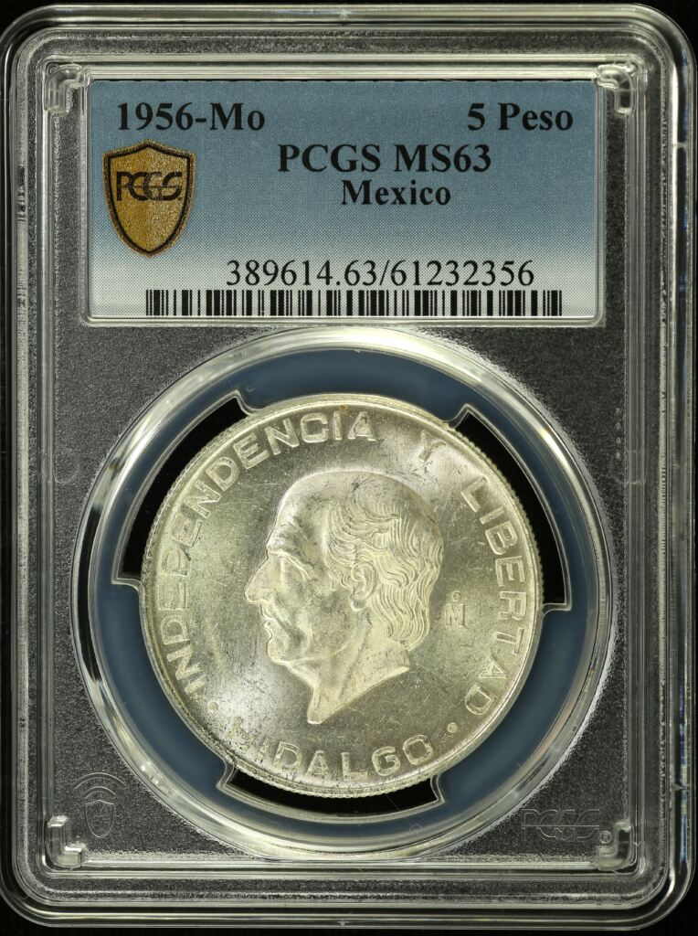 Modern Silver & Minors 5 Peso 1956 Mo PCGS MS63 0153822