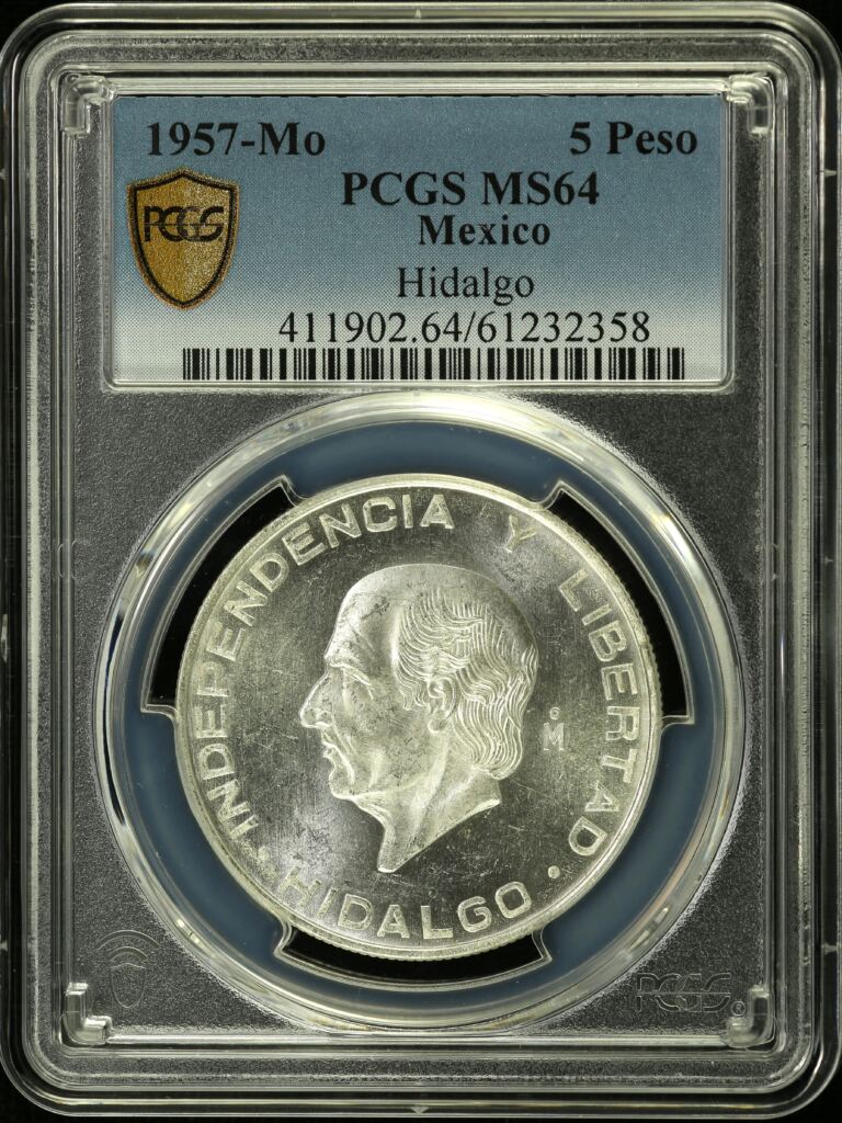 Modern Silver & Minors 5 Peso 1957 Mo PCGS MS64 0153829