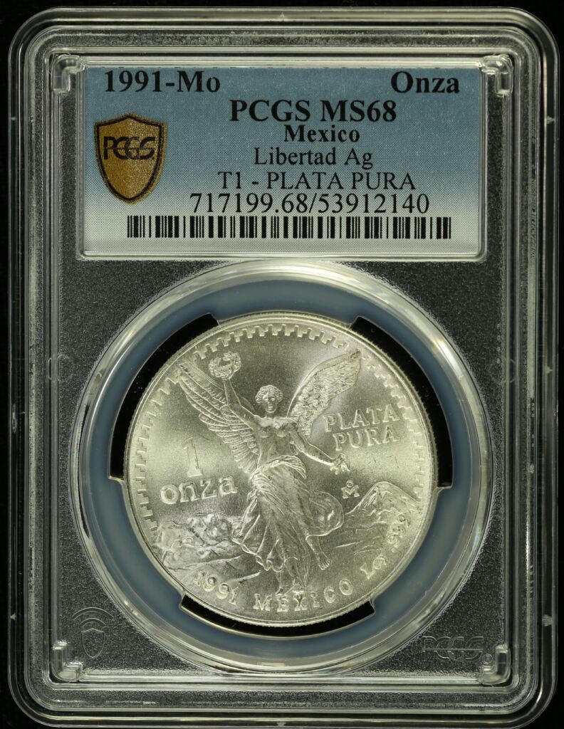 Modern Silver & Minors Onza 1991 Mo PCGS MS68 0154930