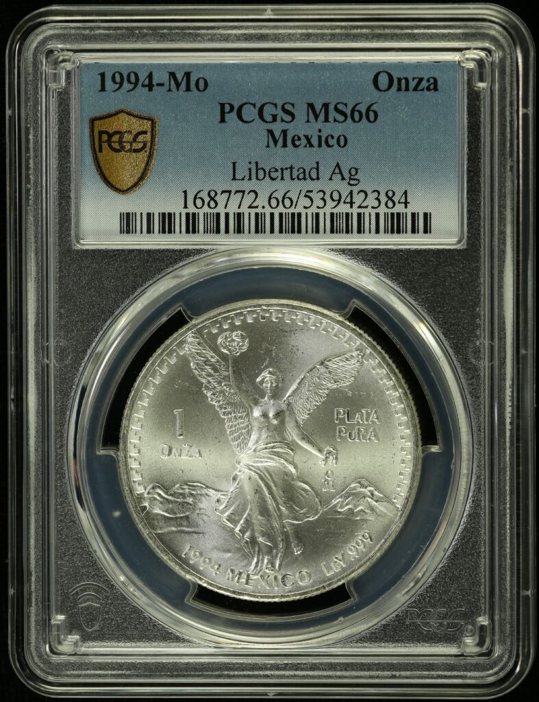 Modern Silver & Minors Onza 1994 Mo PCGS MS66 0154959