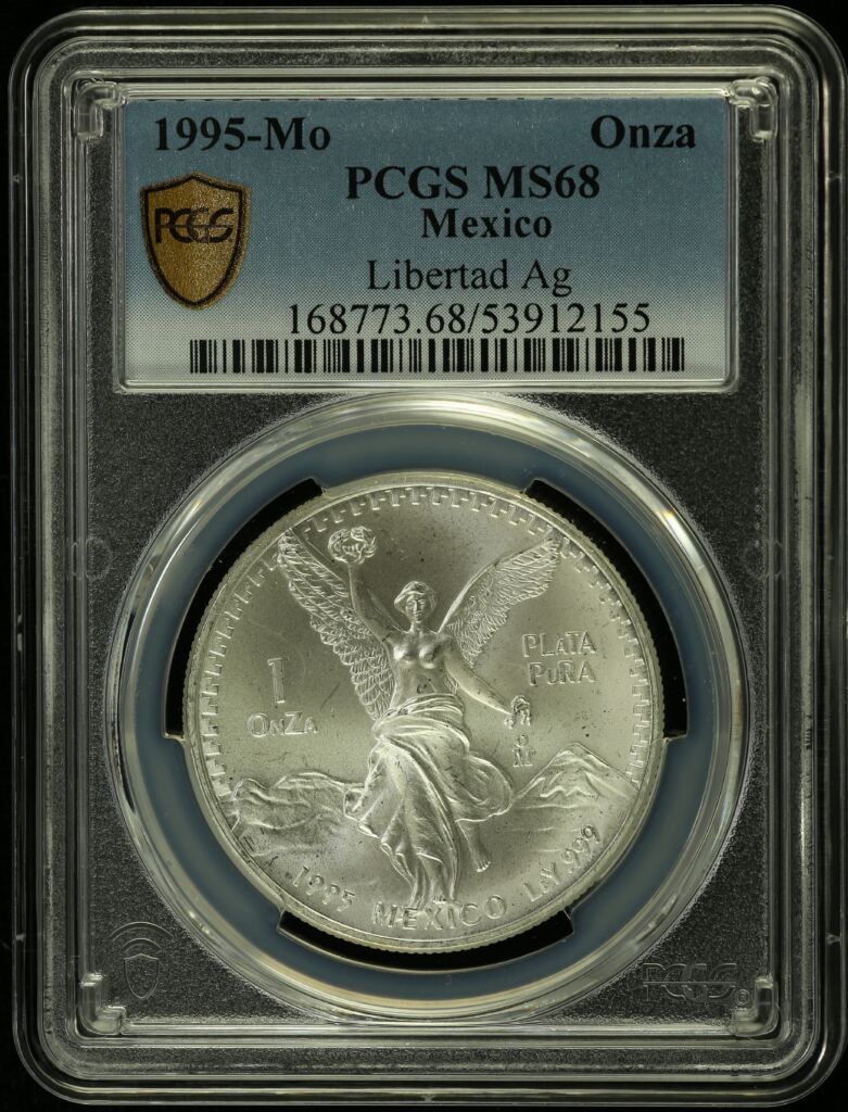 Modern Silver & Minors Onza 1995 Mo PCGS MS68 0154966