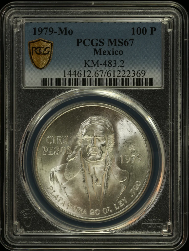 Modern Silver & Minors 100 Peso 1979 Mo KM-483.2 PCGS MS67 0153685