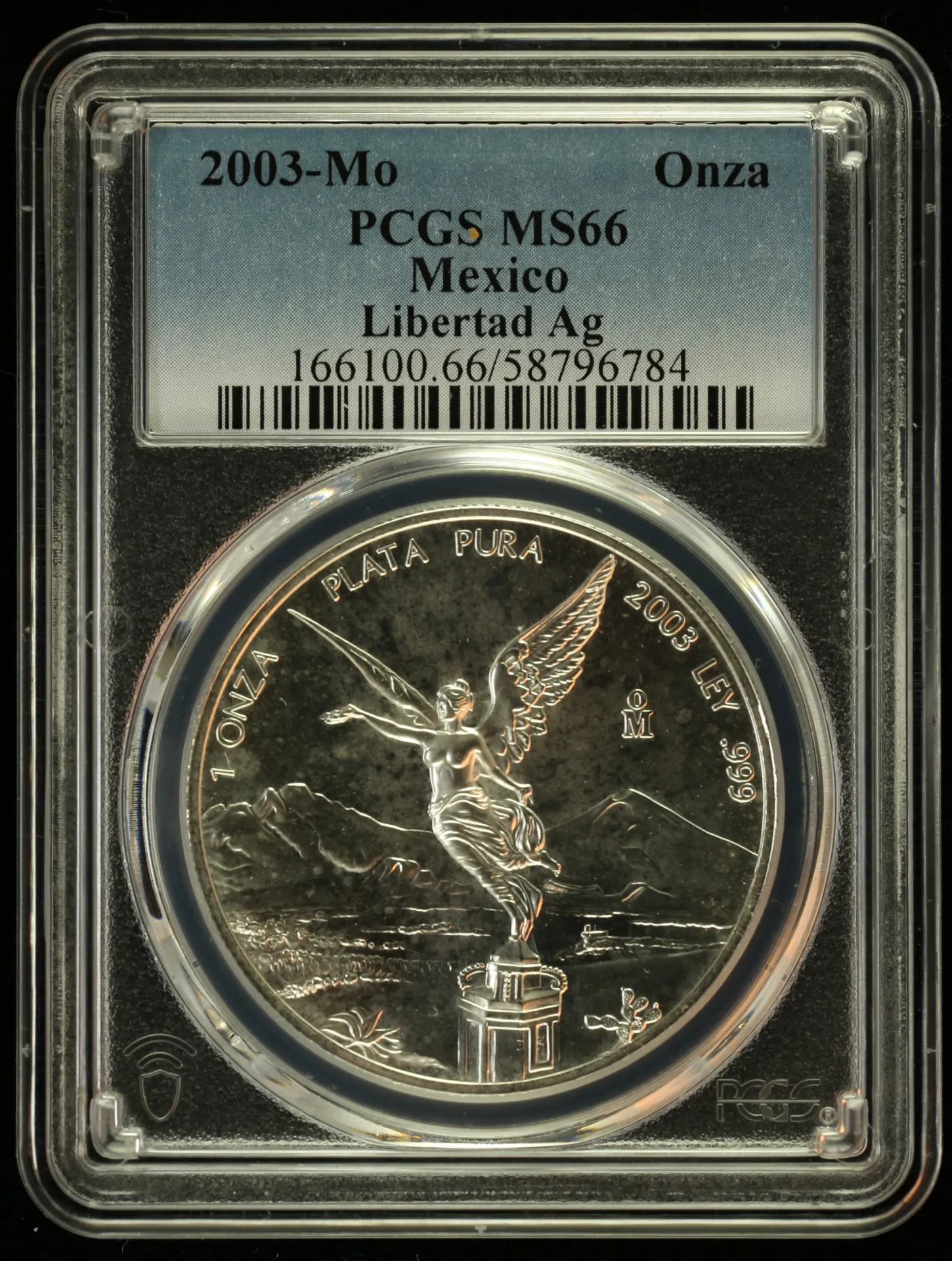 Mexican Coins Modern Silver & Minors Onza Modern Silver & Minors Onza 2003 Mo PCGS MS66 0155385 Modern Silver & Minors Onza 2003 Mo PCGS MS66 0155385