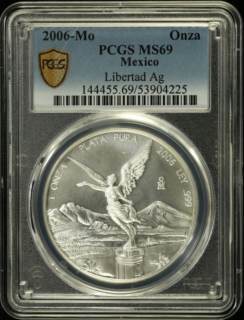 Modern Silver & Minors Onza 2006 Mo PCGS MS69 0155429