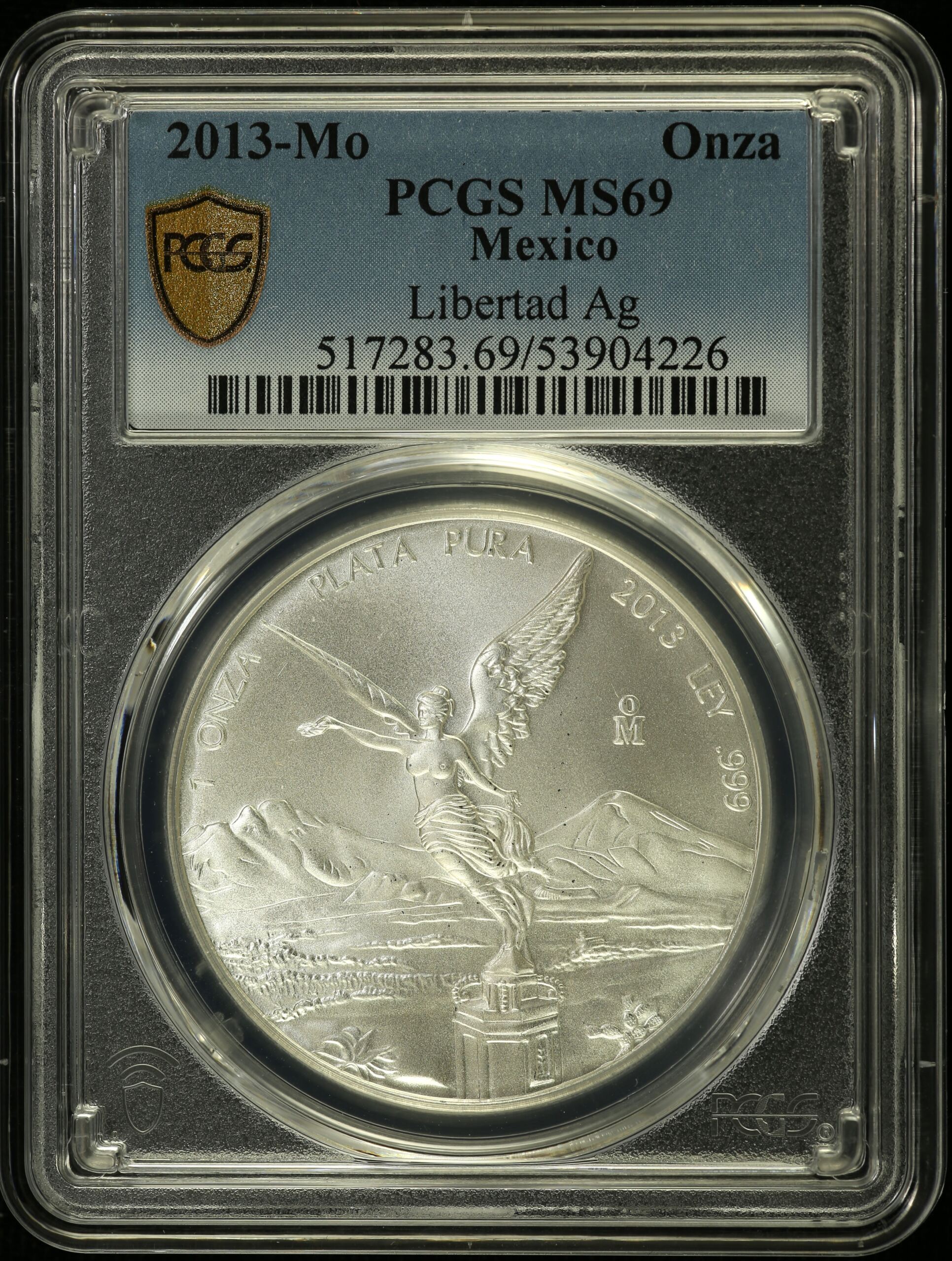 Mexican Coins Modern Silver & Minors Onza Modern Silver & Minors Onza 2013 Mo PCGS MS69 0155430 Modern Silver & Minors Onza 2013 Mo PCGS MS69 0155430