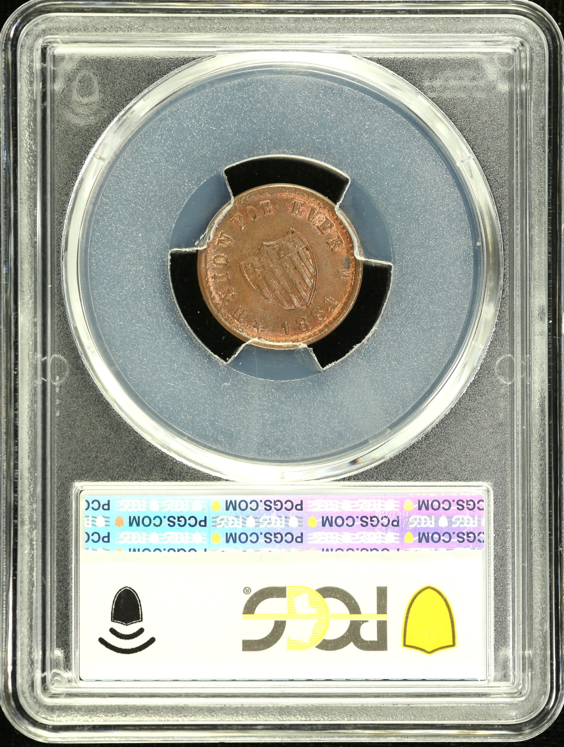 North America United States World Coins United States Civil War Token Union For Ever 1864 F-49/343a PCGS MS65BN 0155435 United States Civil War Token Union For Ever 1864 F-49/343a PCGS MS65BN 0155435United States Civil War Token Union For Ever 1864 F-49/343a PCGS MS65BN 0155435 - Image 2