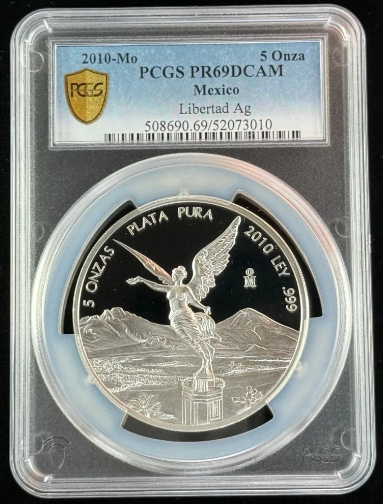 Modern Silver & Minors 5 Onza 2010 Mo PCGS PR69DCAM 0155444