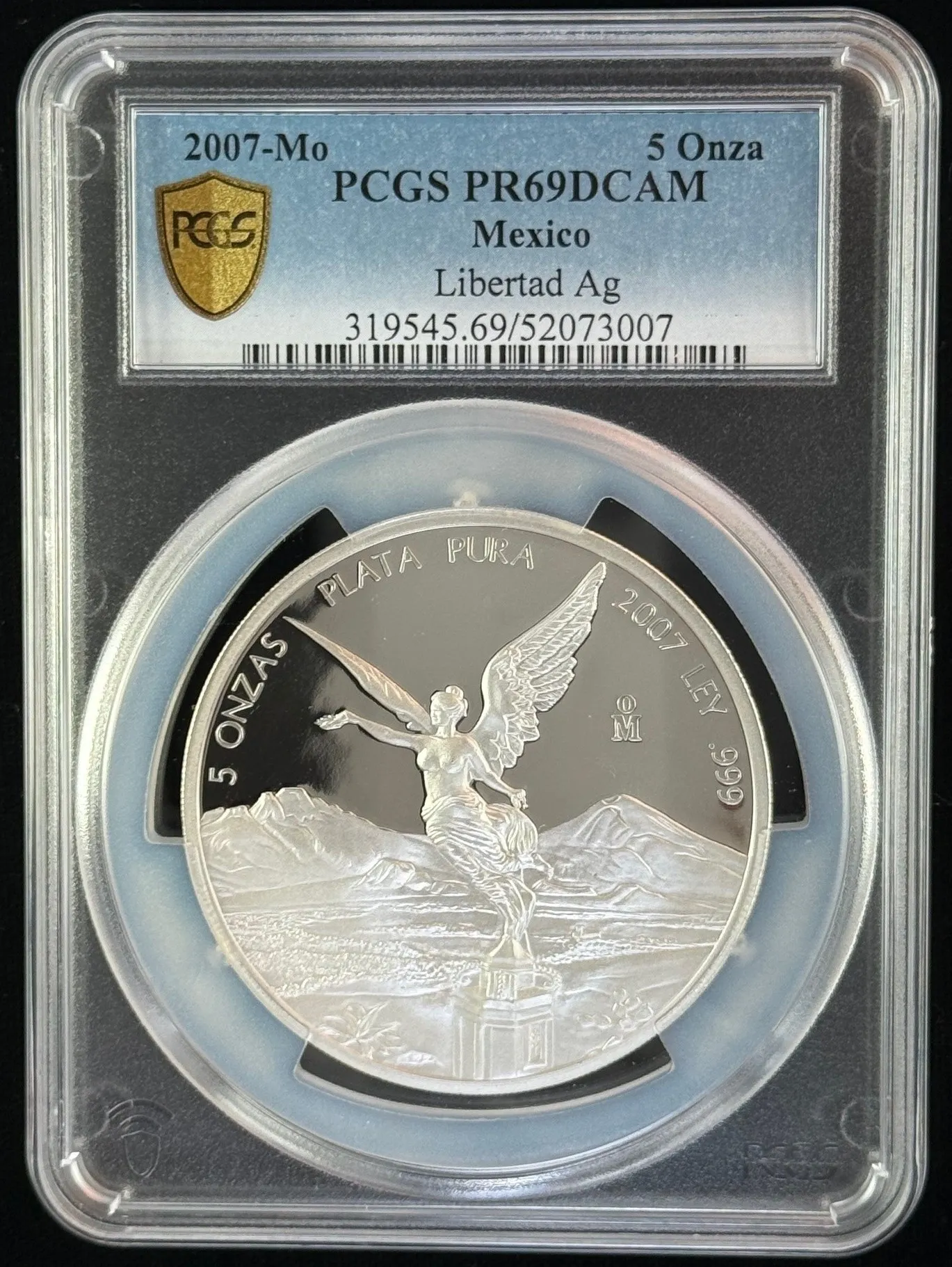 Modern Silver & Minors 5 Onza 2007 Mo PCGS PR69DCAM 0155447