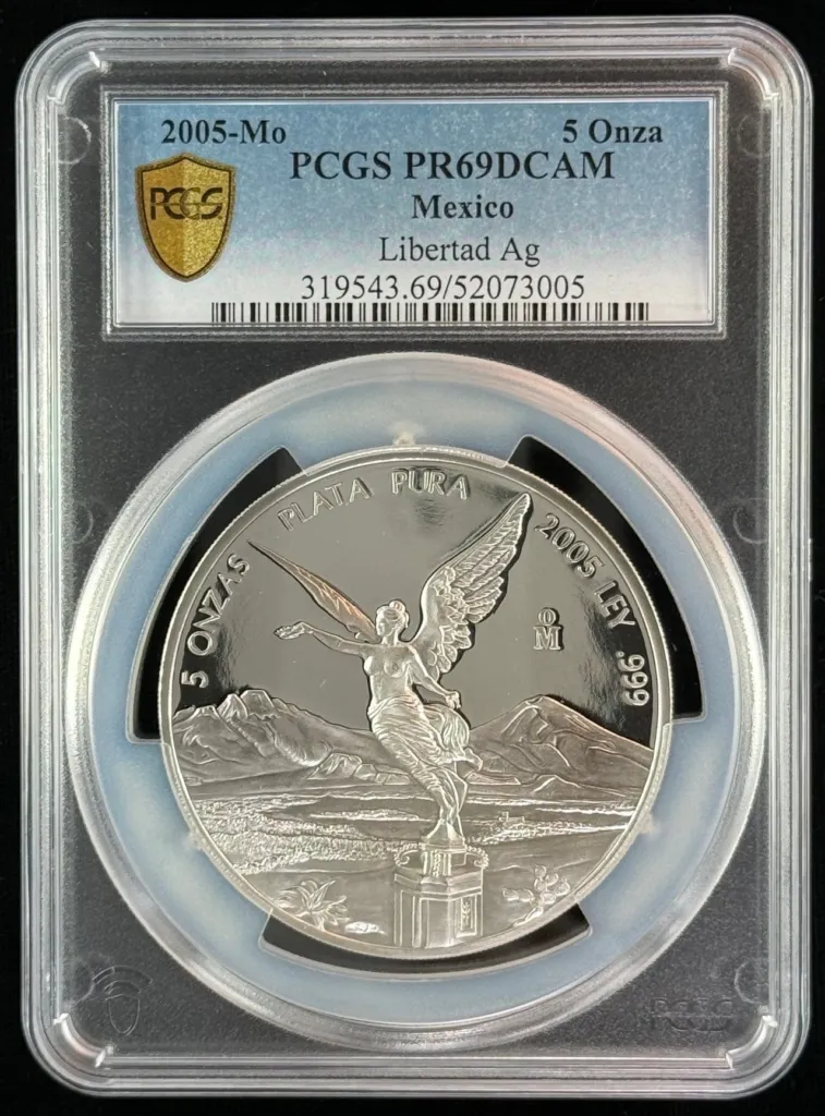 Modern Silver & Minors 5 Onza 2005 Mo PCGS PR69DCAM 0155449
