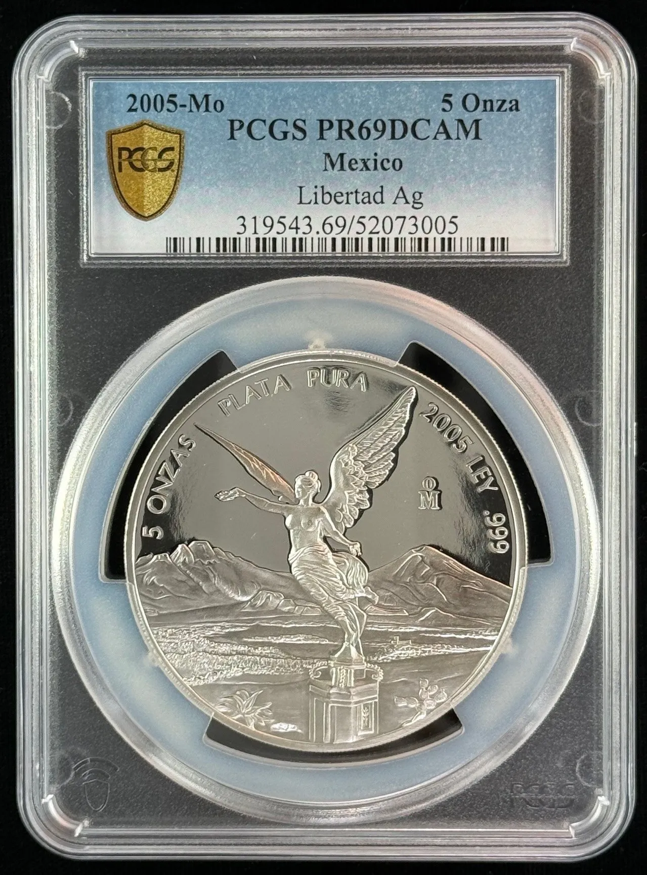 Modern Silver & Minors 5 Onza 2005 Mo PCGS PR69DCAM 0155449