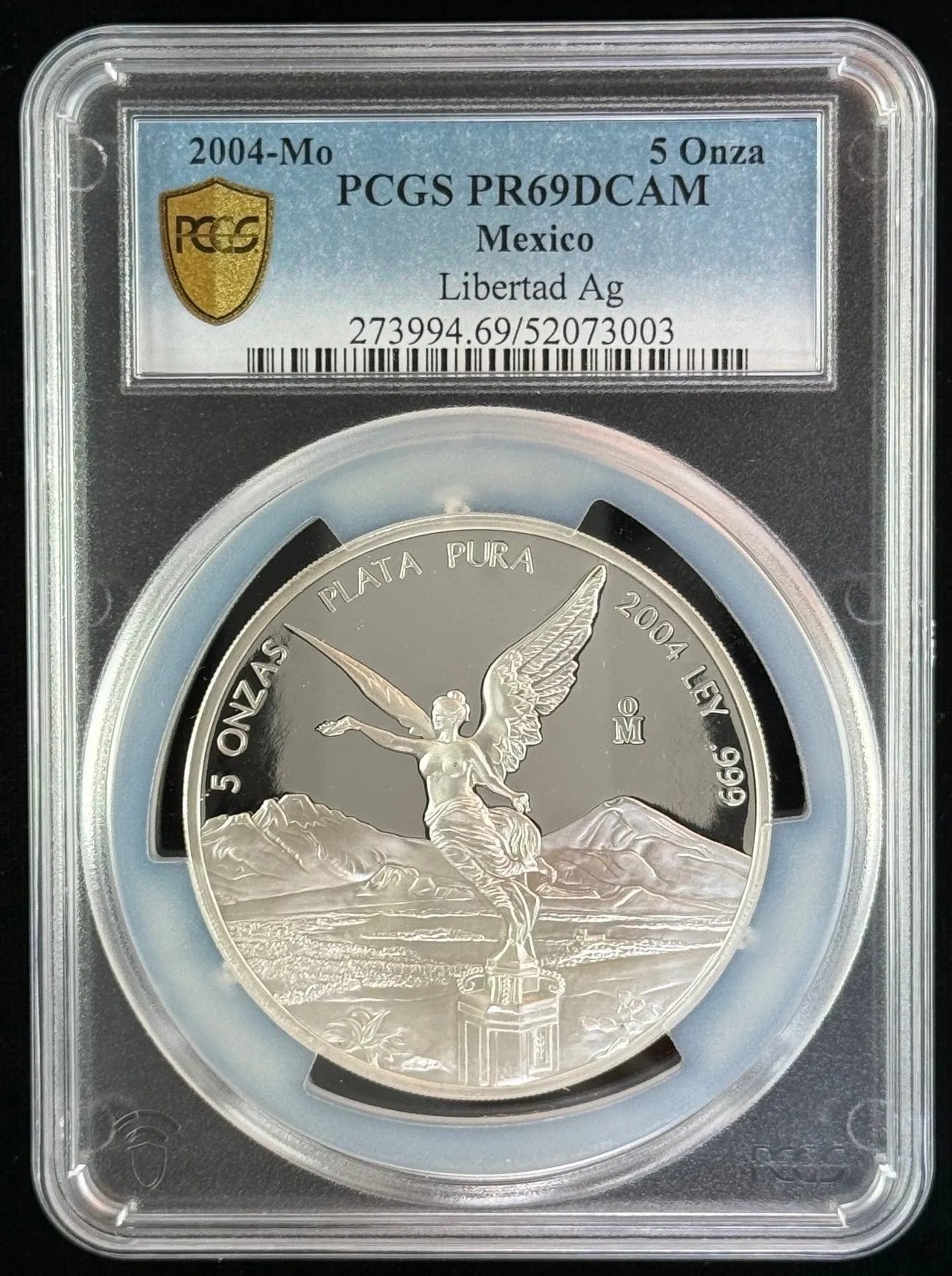 Modern Silver & Minors 5 Onza 2004 Mo PCGS PR69DCAM 0155451