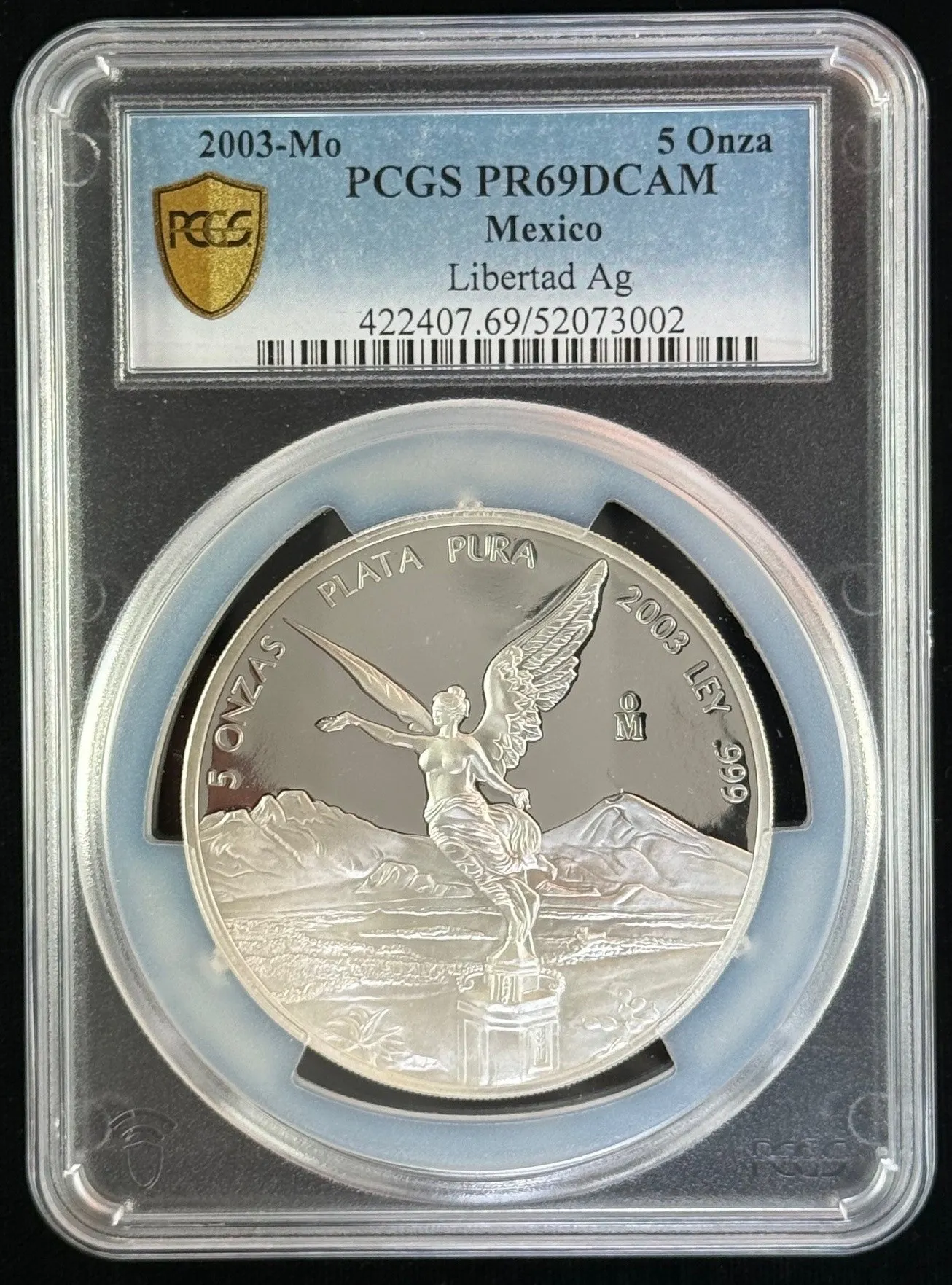 Modern Silver & Minors 5 Onza 2003 Mo PCGS PR69DCAM 0155453