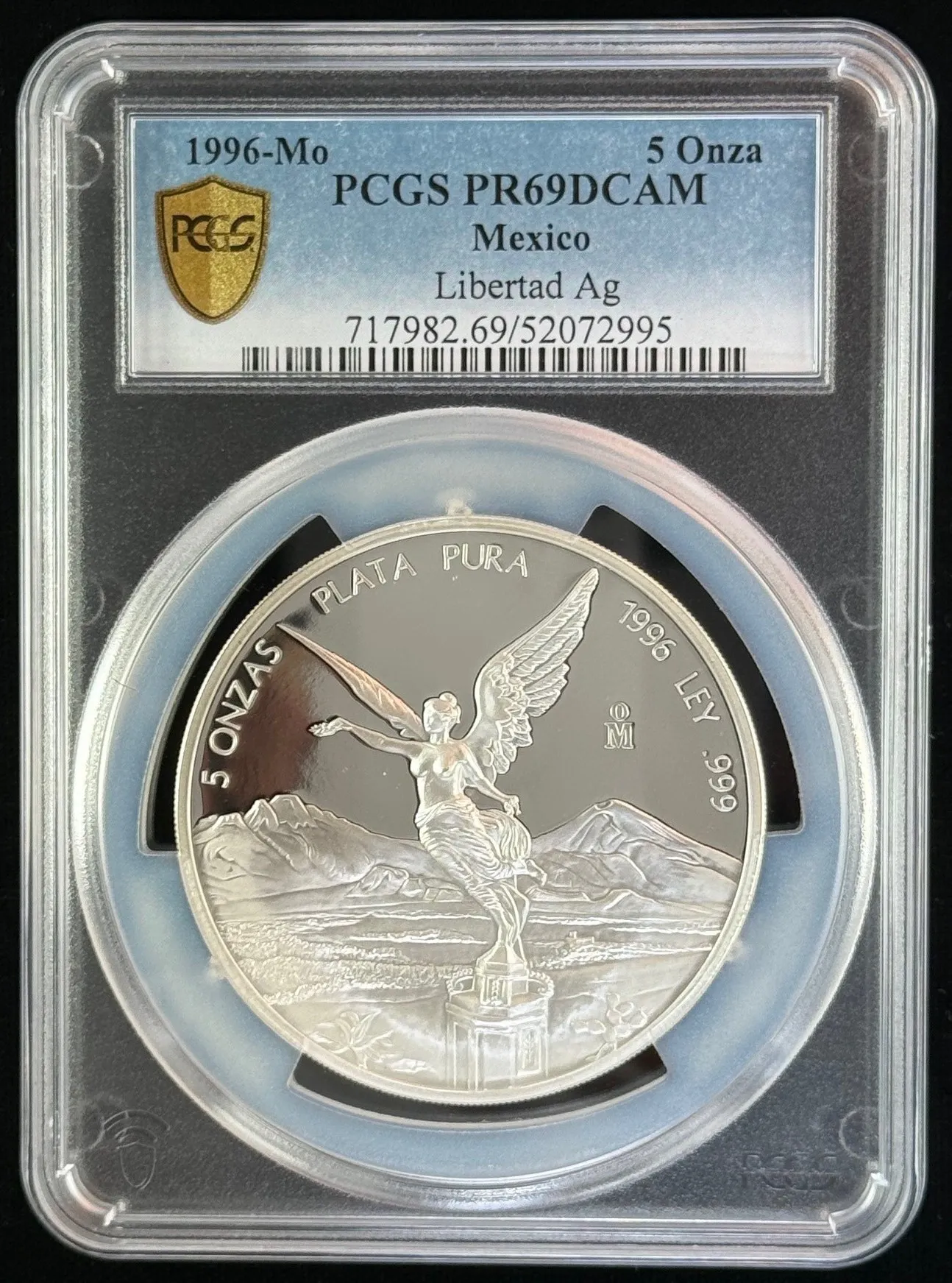 Modern Silver & Minors 5 Onza 1996 Mo PCGS PR69DCAM 0155457