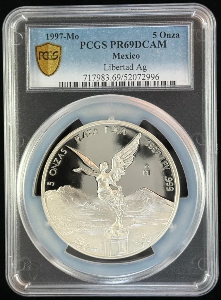 Modern Silver & Minors 5 Onza 1997 Mo PCGS PR69DCAM 0155458
