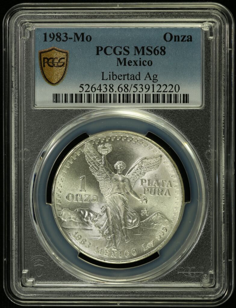 Modern Silver & Minors Onza 1983 Mo PCGS MS68 0155491