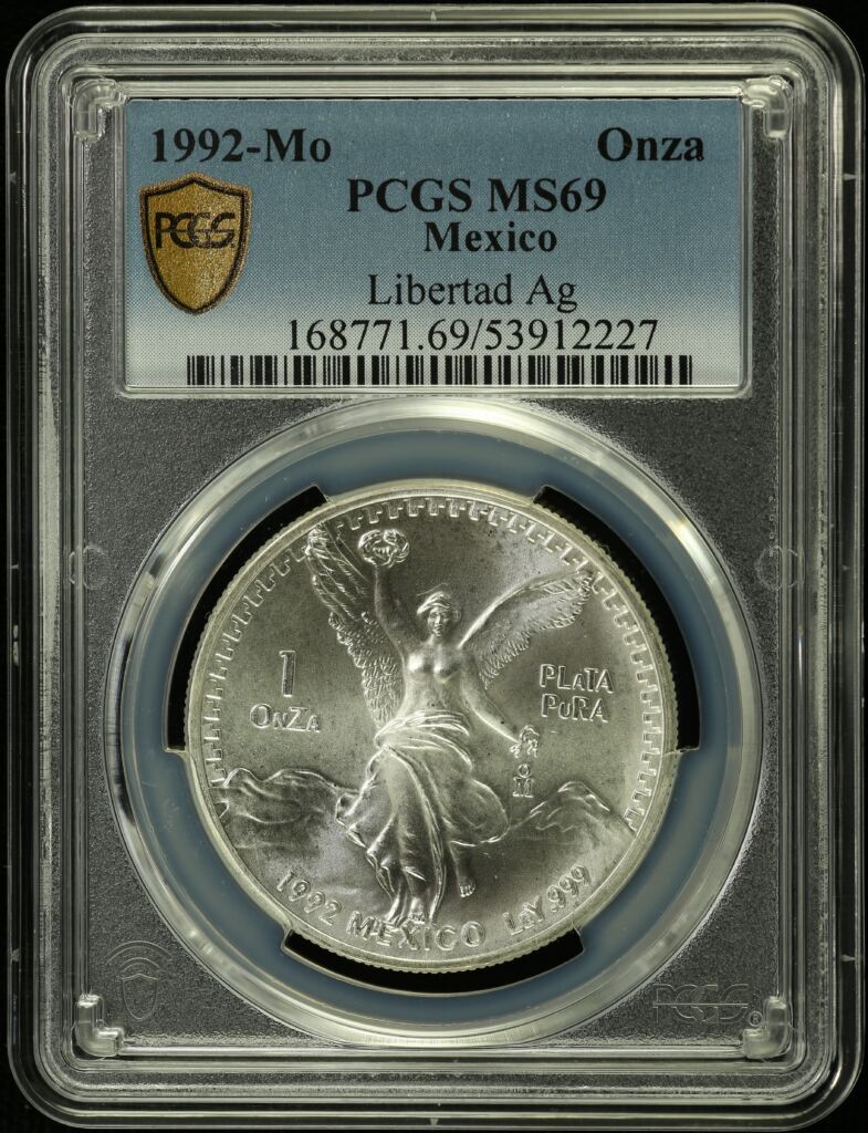 Modern Silver & Minors Onza 1992 Mo PCGS MS69 0155493