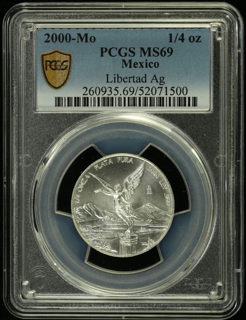 Modern Silver & Minors 1/4 Onza 2000 Mo PCGS MS69 0155500