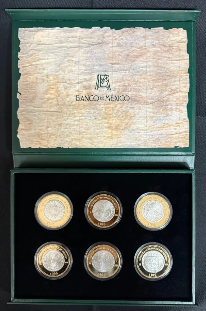 Mint & Proof Sets Modern Silver & Minors Herencia Numismatica De Mexico - Numismatic Heritage IV 100 Peso Proof Set 2014 Mo 0155713
