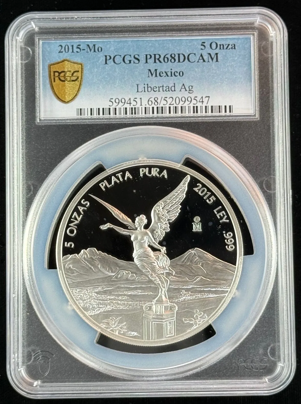5 Onza Mexican Coins Modern Silver & Minors Modern Silver & Minors 5 Onza 2015 Mo PCGS PR68DCAM 0156092 Modern Silver & Minors 5 Onza 2015 Mo PCGS PR68DCAM 0156092Modern Silver & Minors 5 Onza 2015 Mo PCGS PR68DCAM 0156092