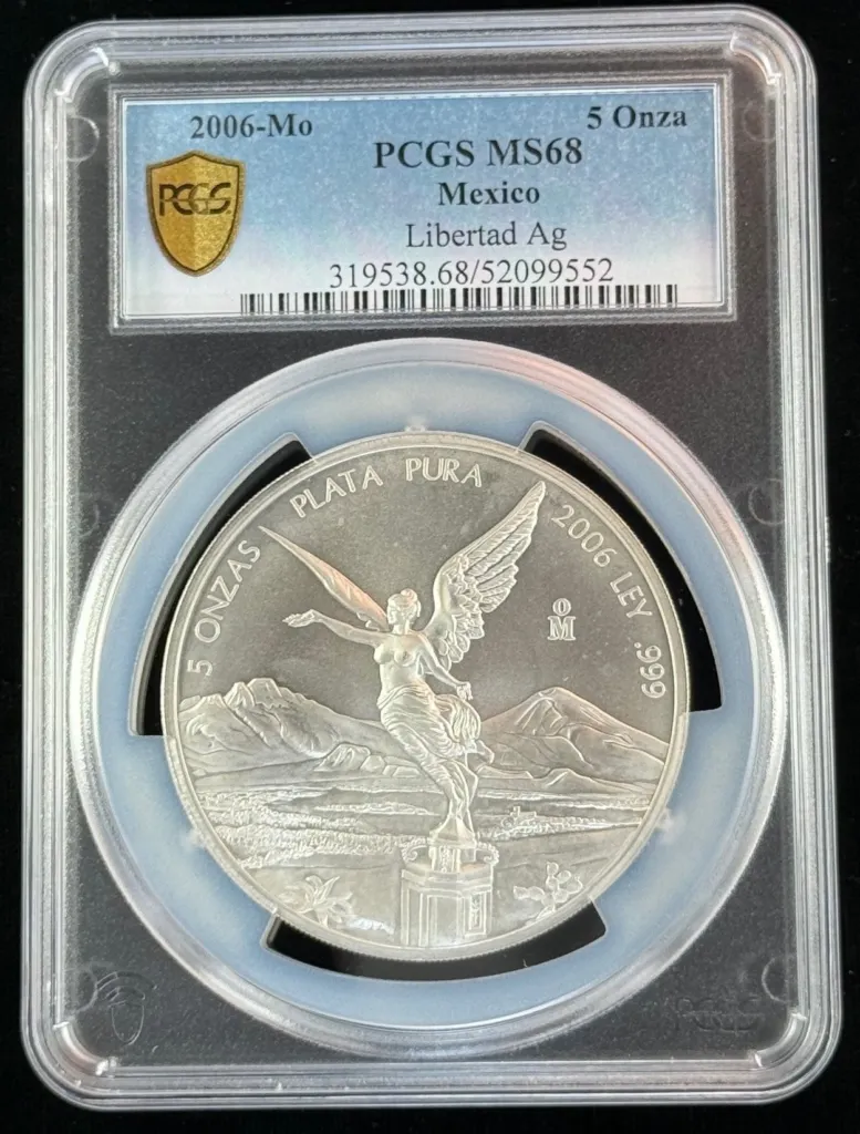 Modern Silver & Minors 5 Onza 2006 Mo PCGS MS68 0156095