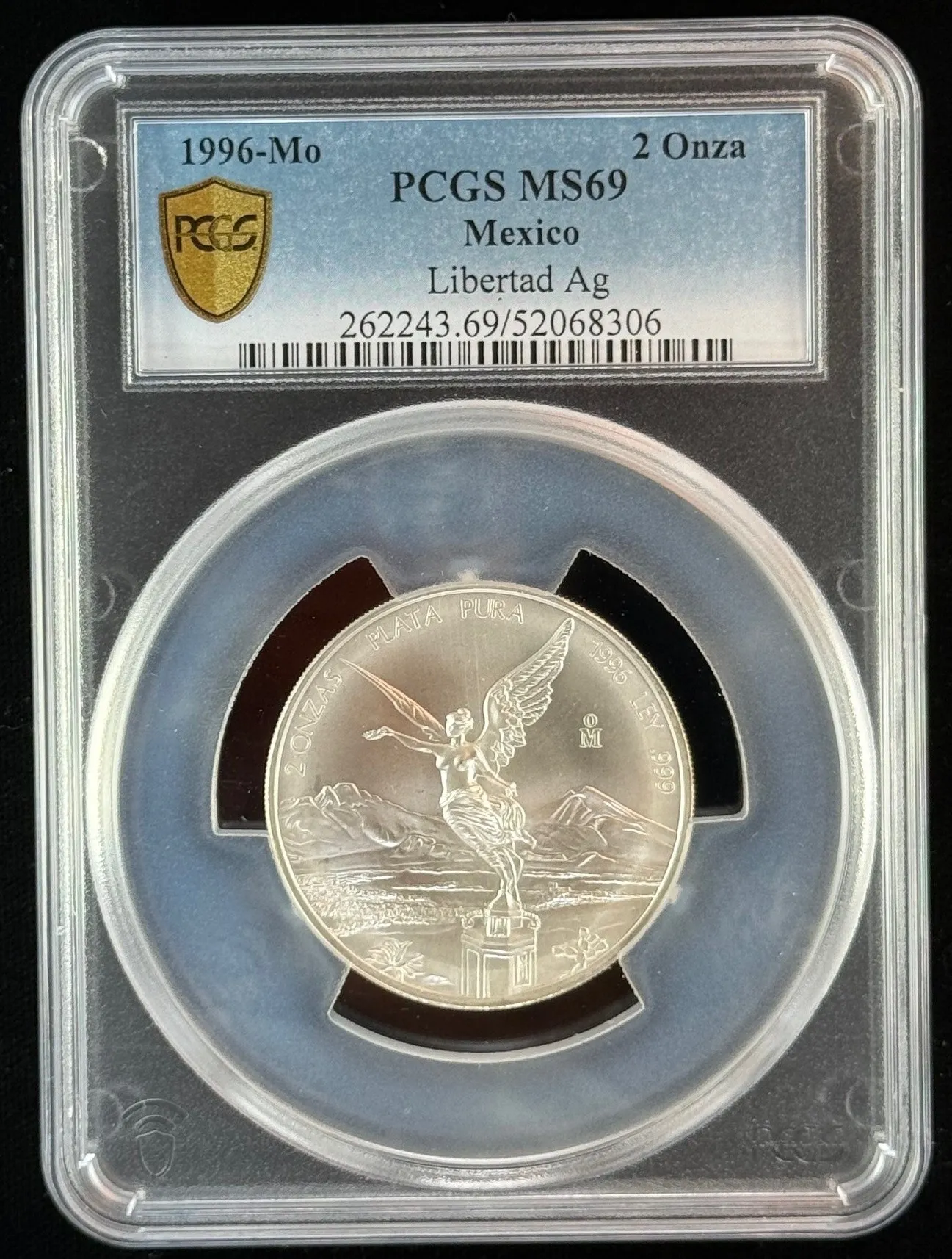 Modern Silver & Minors 2 Onza 1996 Mo PCGS MS69 0156323