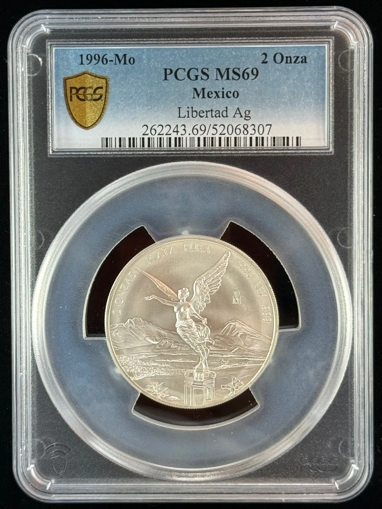 Modern Silver & Minors 2 Onza 1996 Mo PCGS MS69 0156324