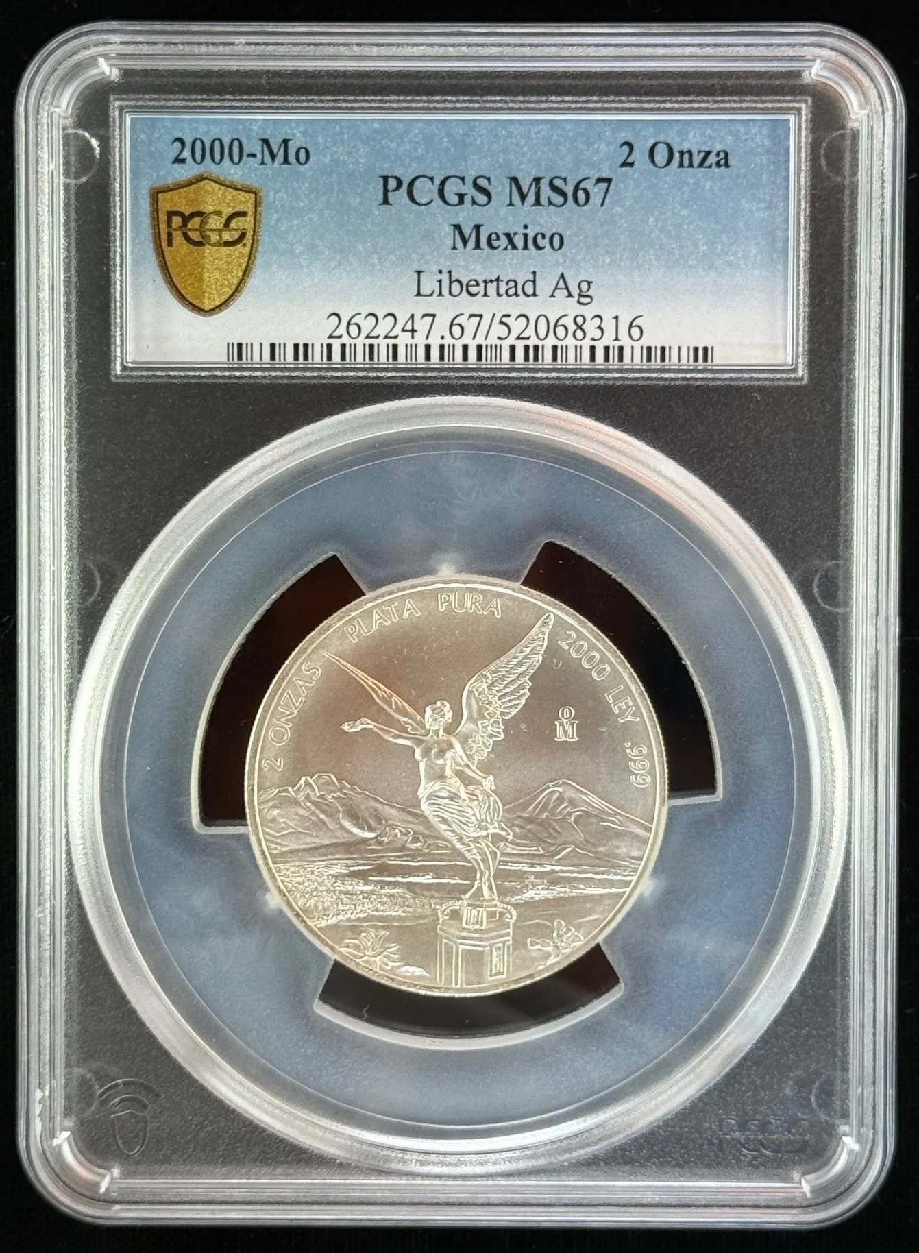 Modern Silver & Minors 2 Onza 2000 Mo PCGS MS67 0156330