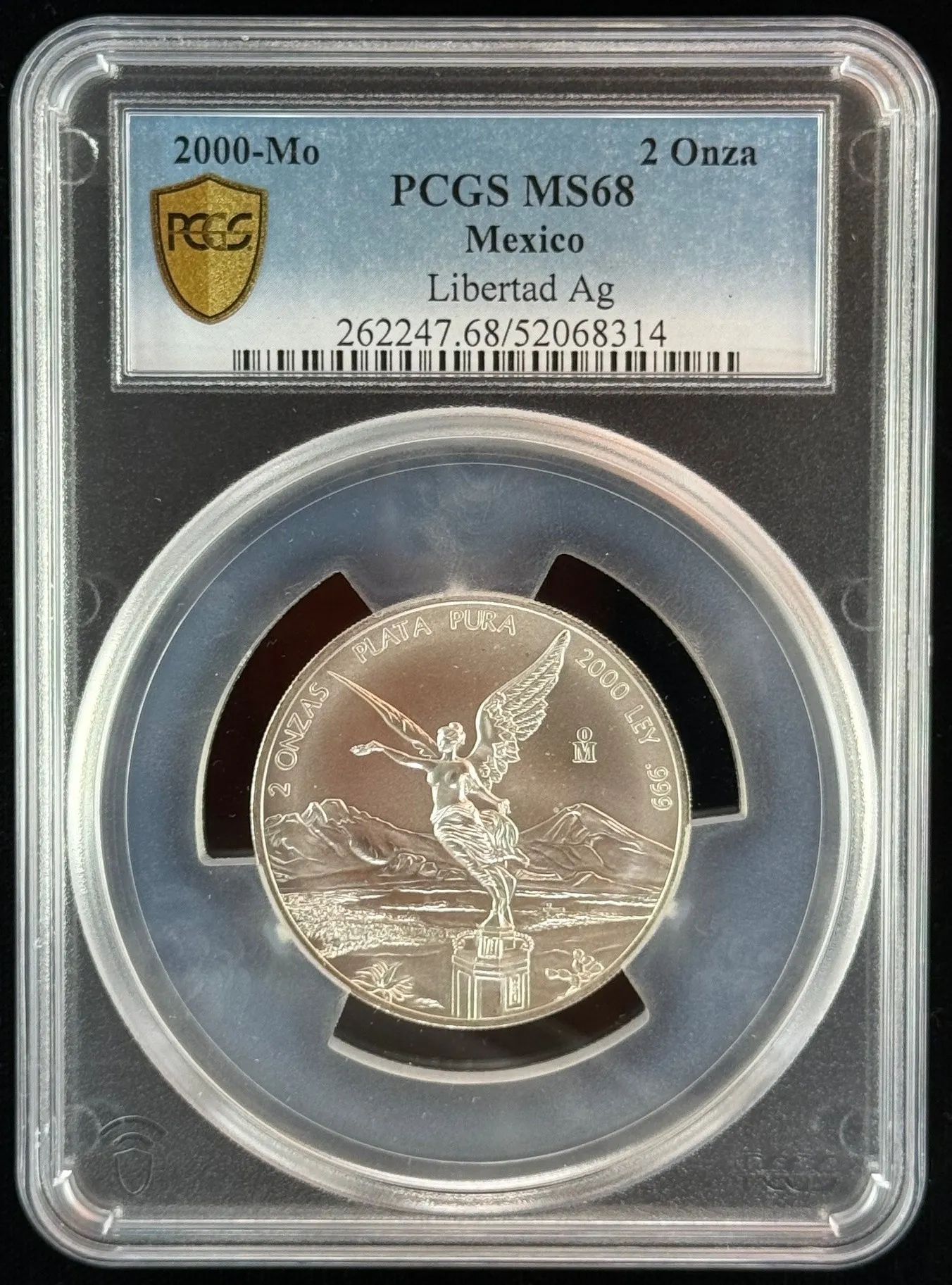 Modern Silver & Minors 2 Onza 2000 Mo PCGS MS68 0156331
