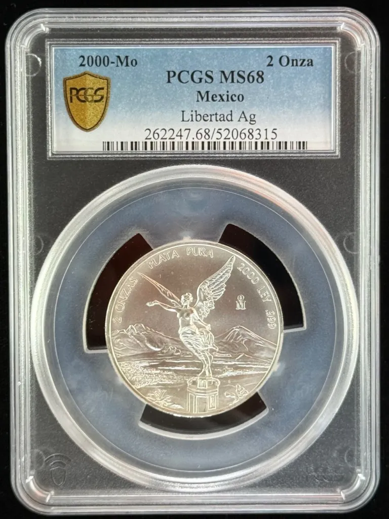 Modern Silver & Minors 2 Onza 2000 Mo PCGS MS68 0156332