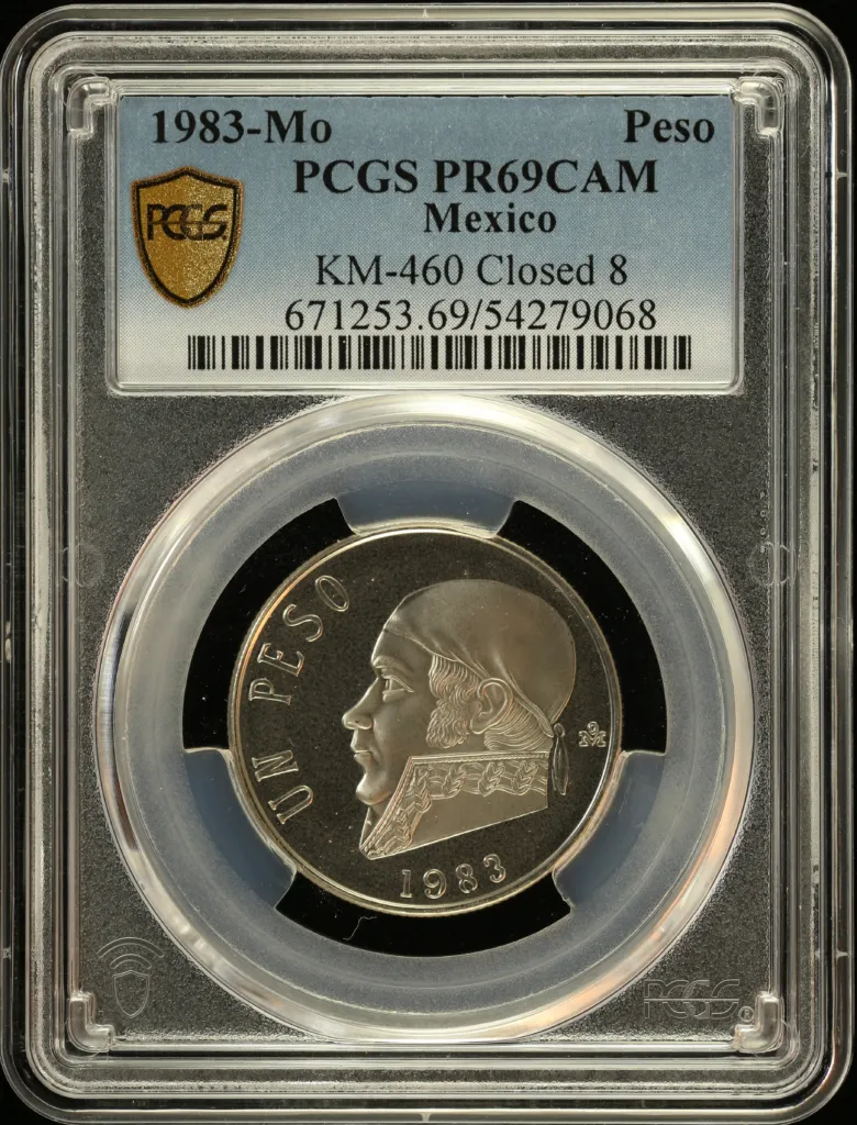 Modern Silver & Minors Peso 1983 Mo KM-460 PCGS PR69CAM 0156505