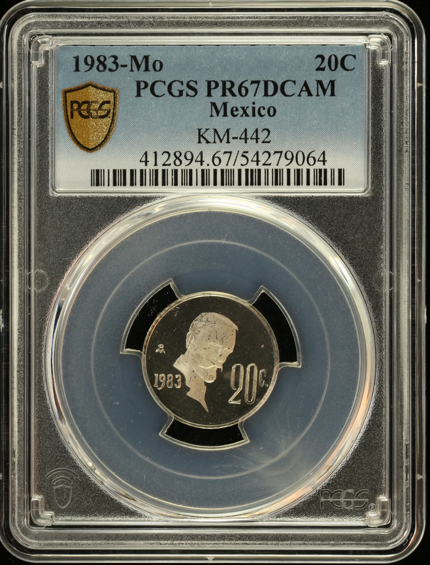 Modern Silver & Minors 20 Centavo 1983 Mo KM-442 PCGS PR67DCAM 0156511