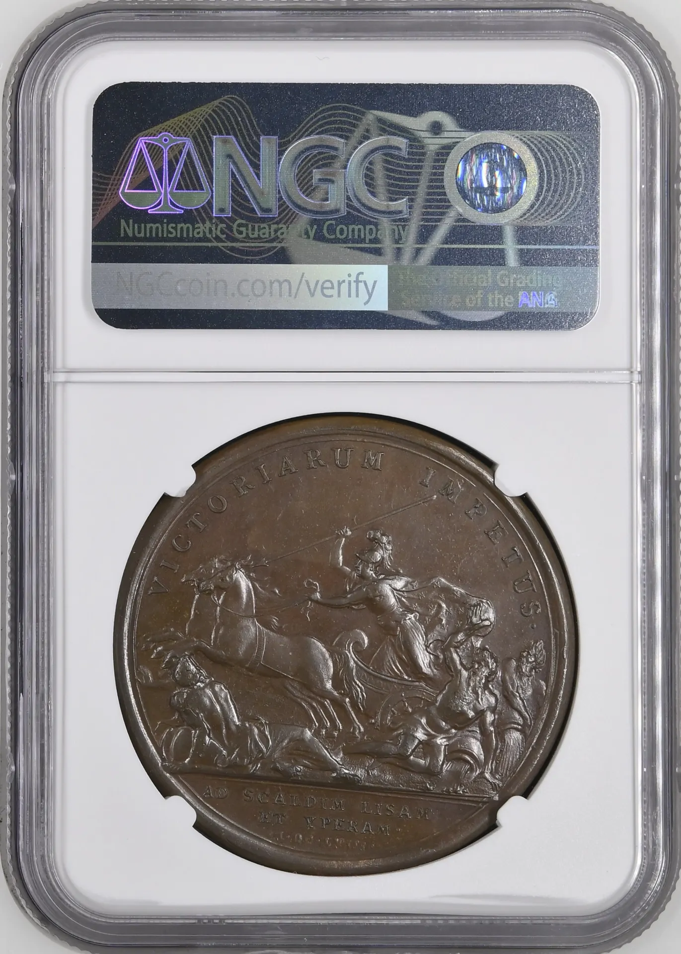 Europe France World Coins France Flanders Captured Bronze Medal 1658 Divo-52 NGC MS62BN 0156293 France Flanders Captured Bronze Medal 1658 Divo-52 NGC MS62BN 0156293France Flanders Captured Bronze Medal 1658 Divo-52 NGC MS62BN 0156293 - Image 2