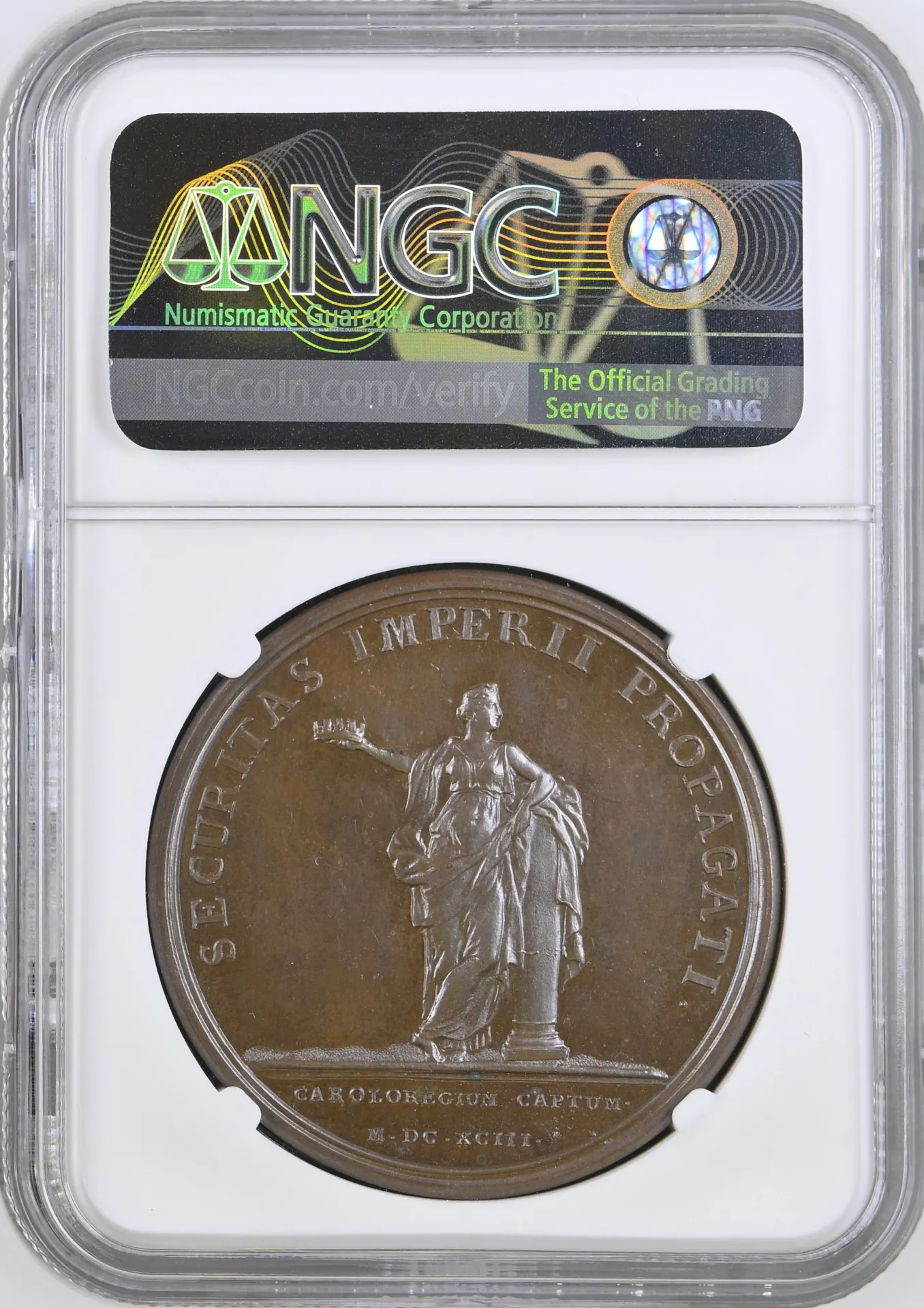 Europe France World Coins France Captured of Charleroi Bronze Medal 1693 Divo-251 NGC MS65BN 0156296 France Captured of Charleroi Bronze Medal 1693 Divo-251 NGC MS65BN 0156296France Captured of Charleroi Bronze Medal 1693 Divo-251 NGC MS65BN 0156296 - Image 2