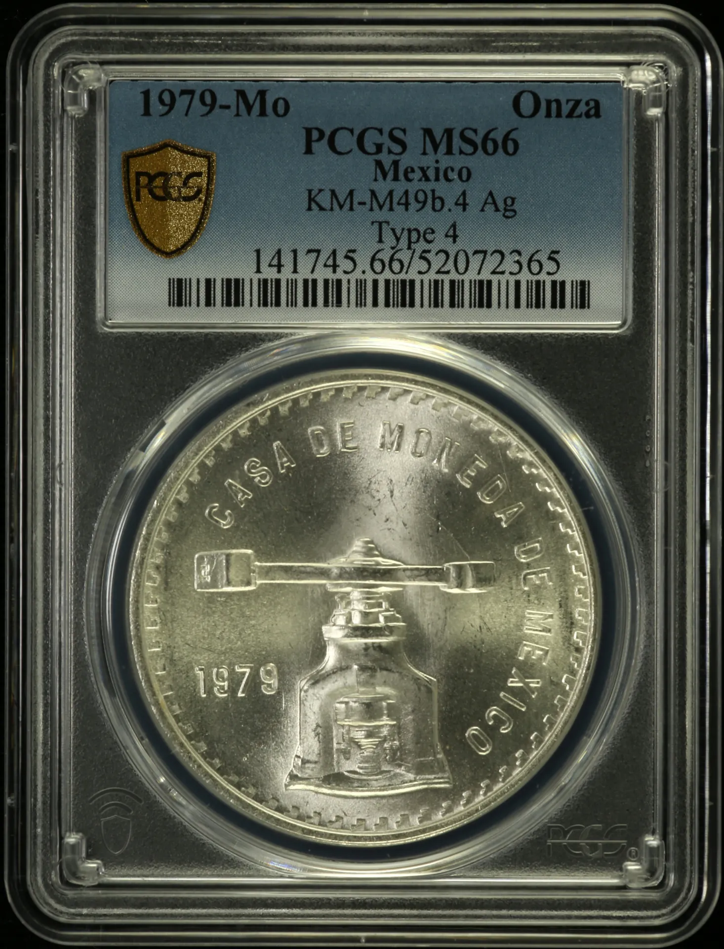 Modern Silver & Minors Onza 1979 Mo KM-M49b.4 PCGS MS66 0155769