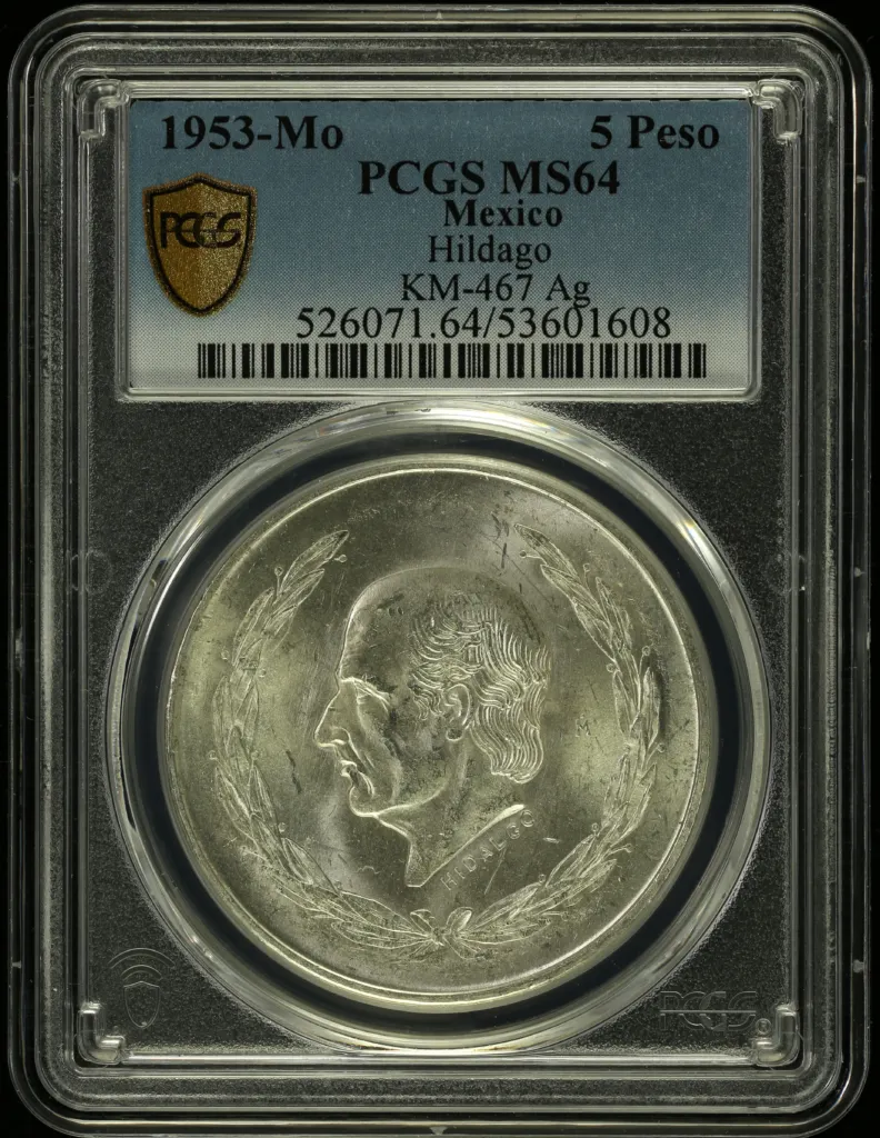 Modern Silver & Minors 5 Peso 1953 Mo KM-467 PCGS MS64 0156040