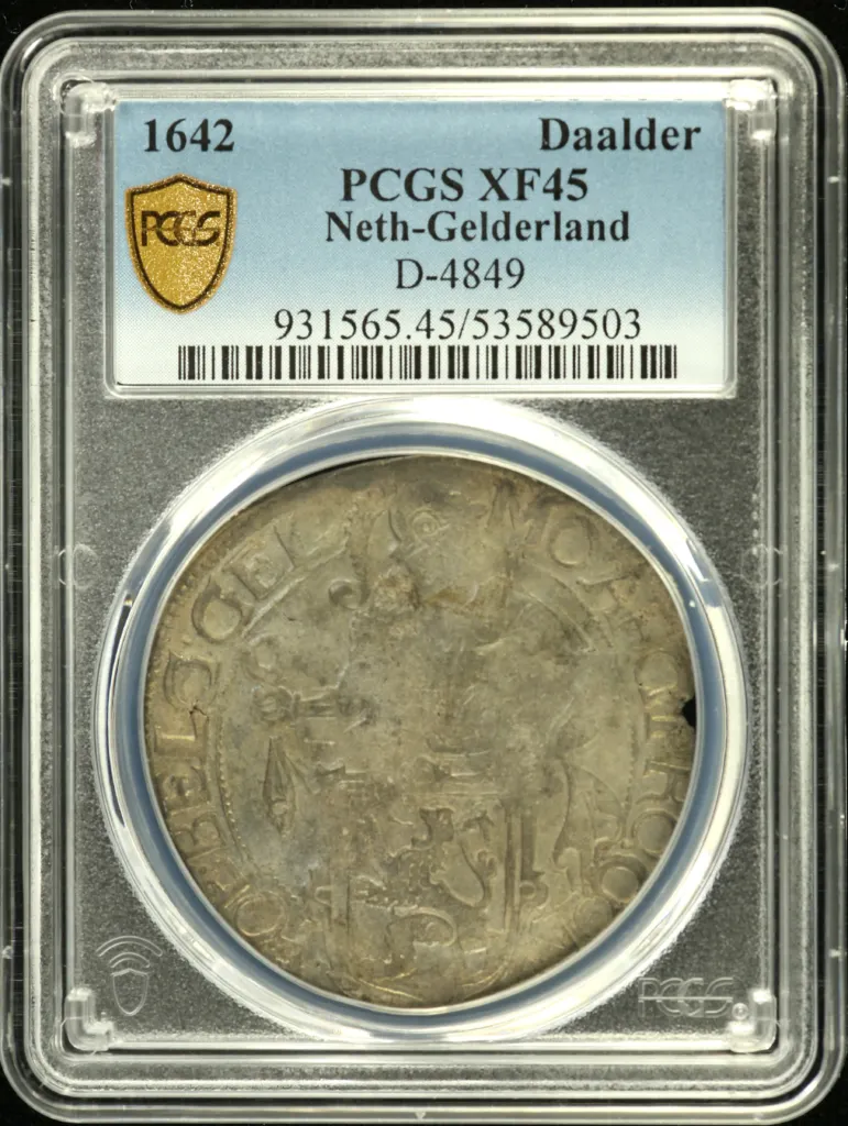 Europe Netherlands World Coins Netherlands Daalder 1642 Gelderland PCGS XF45 DAV-4849 0156268 Netherlands Daalder 1642 Gelderland PCGS XF45 DAV-4849 0156268