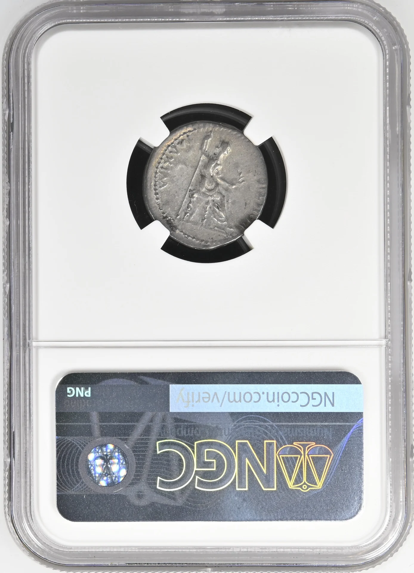 Ancient Coins Roman Imperial Roman Imperial Tiberius 14-37 AD AR Denarius NGC Ch VF 0156316 Roman Imperial Tiberius 14-37 AD AR Denarius NGC Ch VF 0156316Roman Imperial Tiberius 14-37 AD AR Denarius NGC Ch VF 0156316 - Image 2