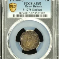 UK (Great Britain) Penny (1136-45) PCGS AU53 S-1278 0156367